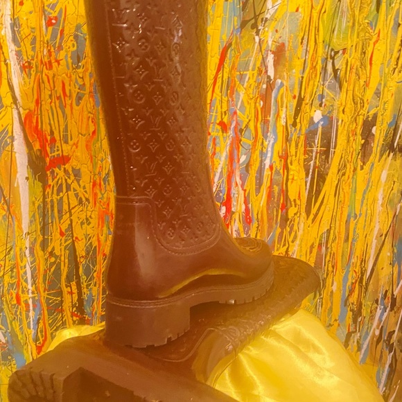Louis Vuitton Splash Monogram rain boots - Picture 3 of 14